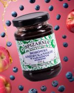 Borówki Amerykańskie w Jabłkowym Syropie - Konfitura z borówki amerykańskiej jagody w syropie z jabłkiem jabłkowym, konfitura borówkowa, jabłkowa, borówka jagoda w zalewie w syropie jabłkowym jabłko - Spiżarnia Anny Walczyńskiej