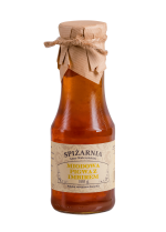 Miodowa pigwa z imbirem - syrop z pigwy z miodem i imbirem, syrop pigwowy z miodem i imbirem, syrop z dodatkiem pigwy, miodu i imbiru - spiżarnia Anny Walczyńskiej